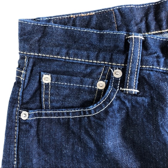 Levi’s 513 Dark Wash Slim Straight Leg Denim Jeans - Picture 9 of 15